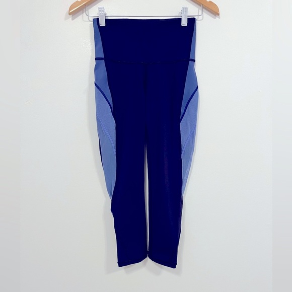 Lululemon Colour Me Ombre Crop *21" Midnight Navy/Gatsby Blue/Visto Blue 4 - Picture 6 of 16